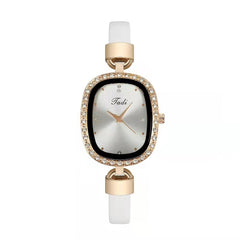 Women's Watch Bracelet Suit Two-piece Women's Quartz Watch Diamond Rhinestone Thin Belt Fashion Watch