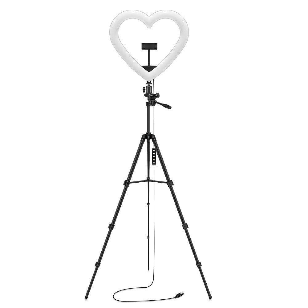 12 Inch Love Music Style RGB Ring Fill Light For Selfie Photography Tripod