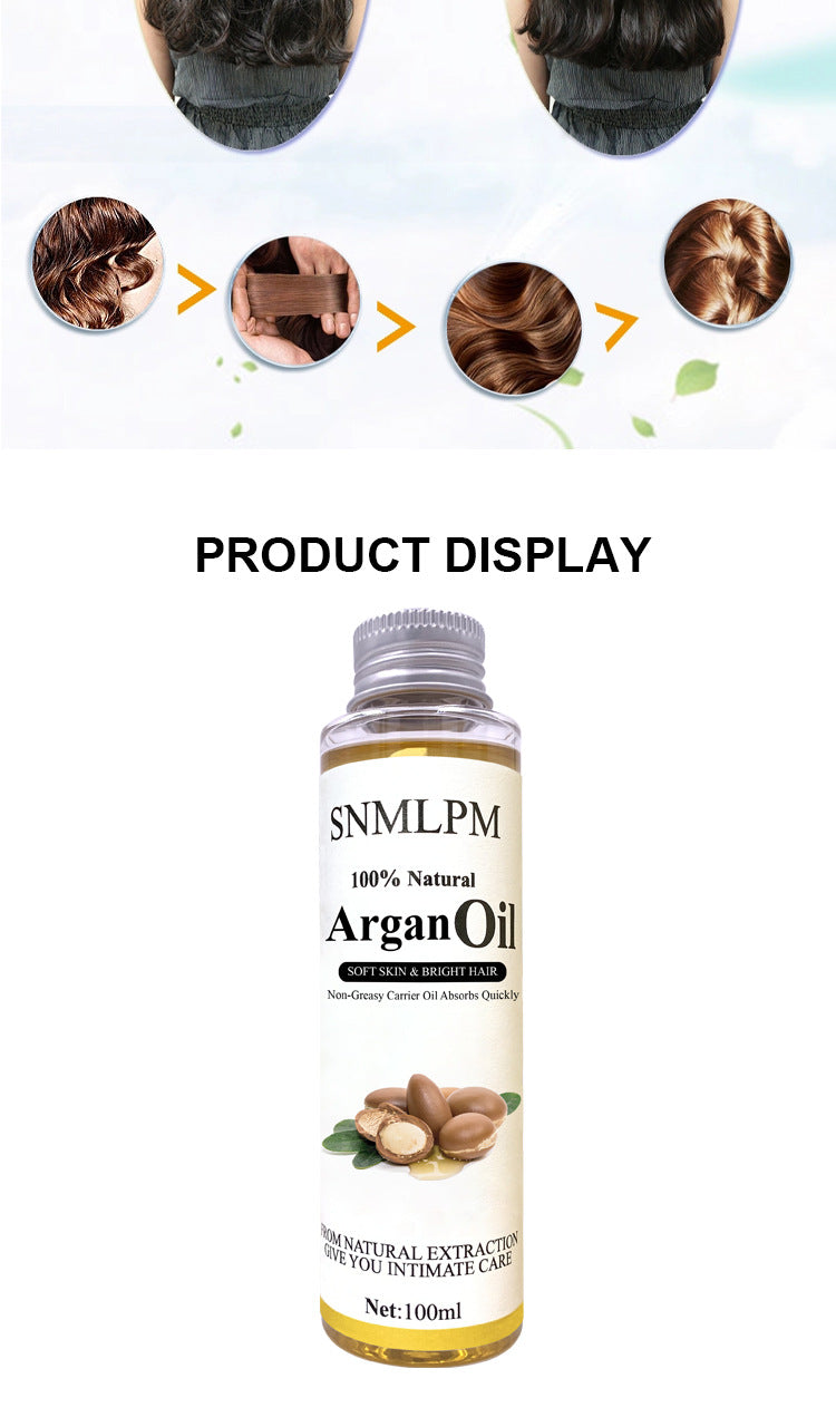 Natural Argan Hair Oil 100m Deep Moisturizing High Quality Factory Wholesale