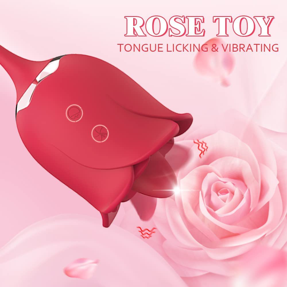 Women's Telescopic Massage Vibrator Rose