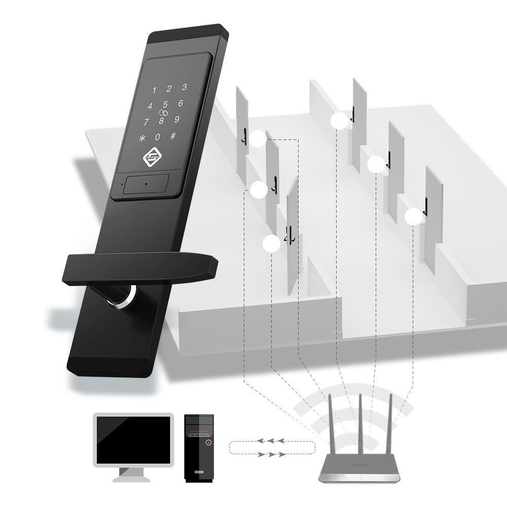 Password remote intelligent door lock