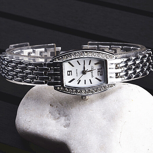 Women's Square Dial Diamond Bracelet Watch