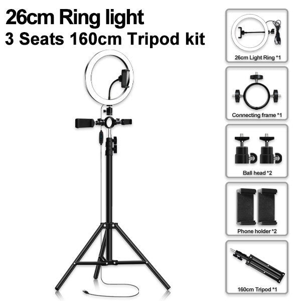 Compatible with Apple, led tripod multi-position fill light