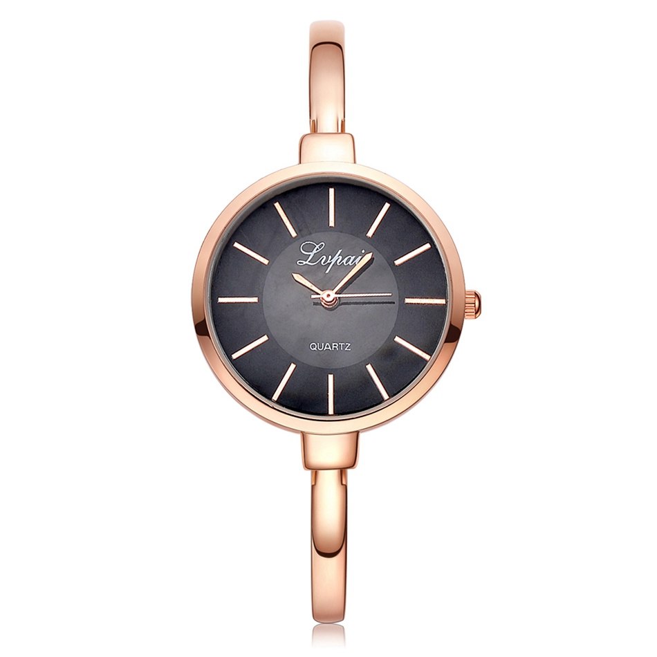 Lvpai Rose Gold Women Bracelet Watches Fashion Luxury Quartz-Watches Brand Ladies Casual Dress Sport Watch Clock