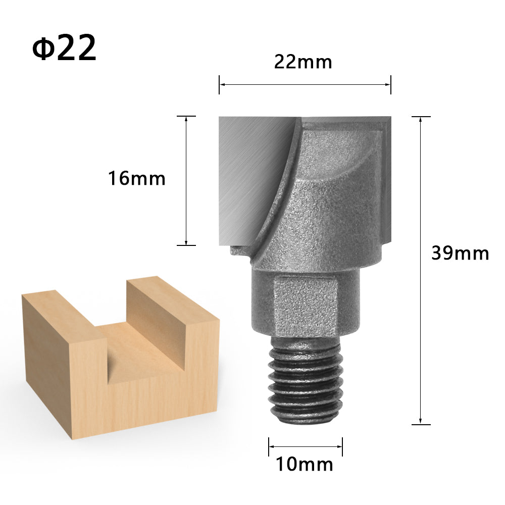 Threaded Spiral Clear Knife Wooden Door Lock Hole Carpenter Lock Slot