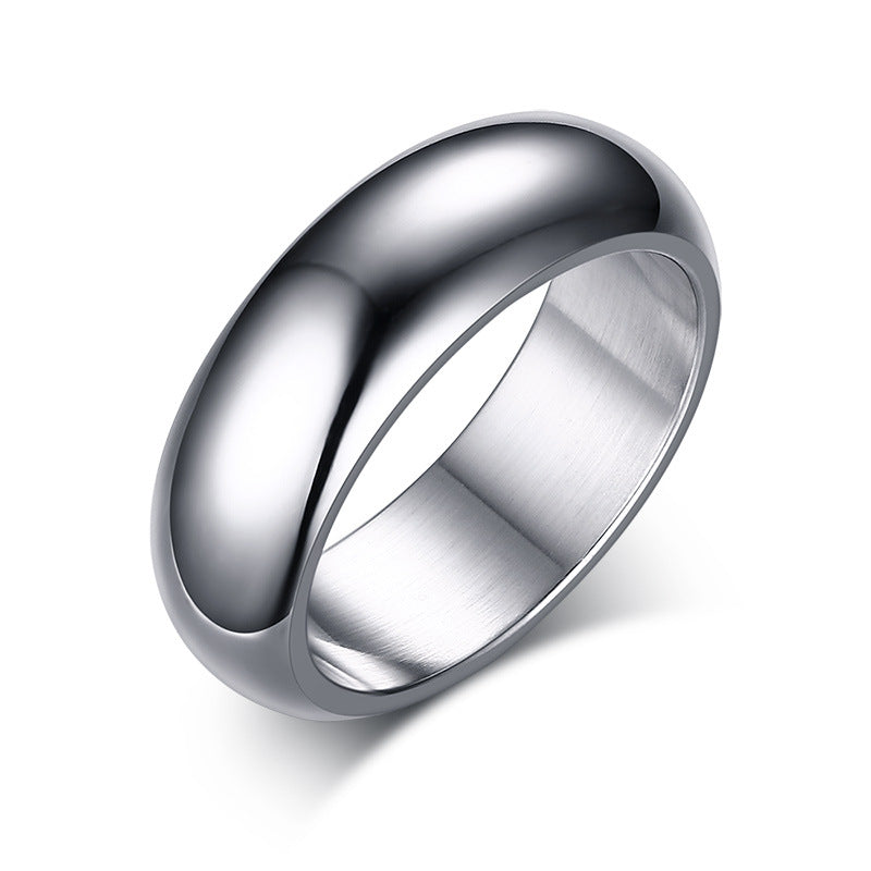 Light body titanium steel ring