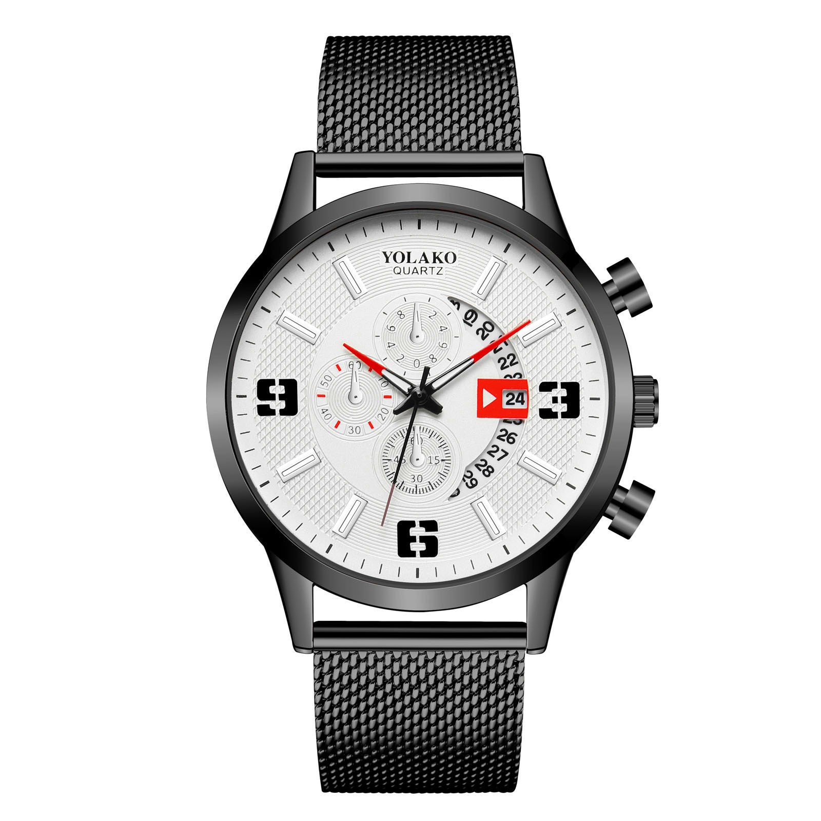 Fashion Big Digital Calendar Men's Watch