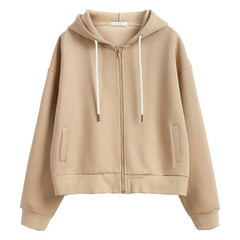 All-Match Hong Kong Style Loose Hooded Cardigan