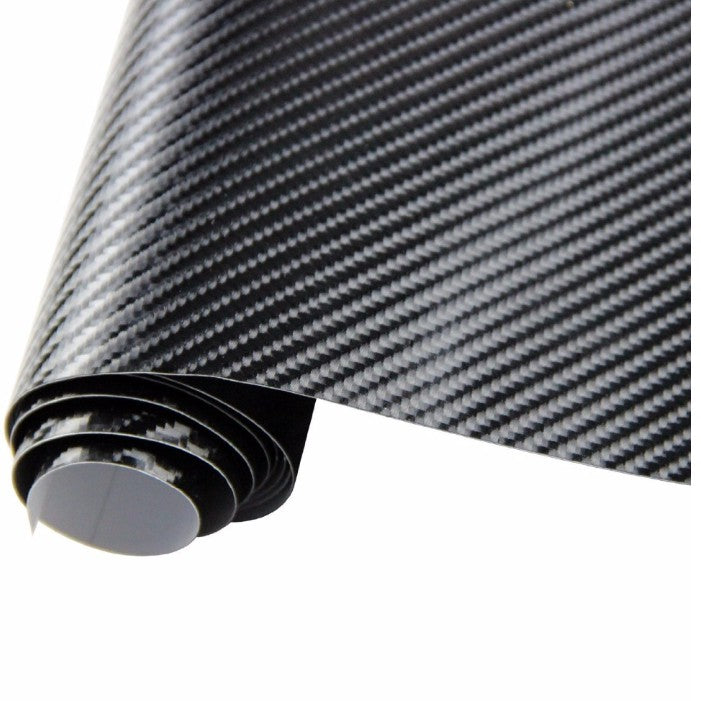 Car Styling Glossy Black 5D Carbon Fiber Vinyl film Car Wrap