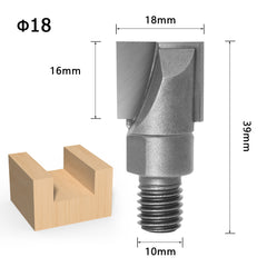 Threaded Spiral Clear Knife Wooden Door Lock Hole Carpenter Lock Slot