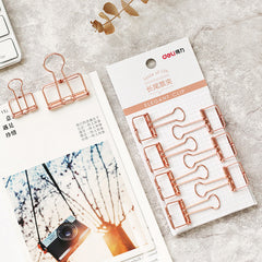 Rose gold binder set, ticket holder, test paper data folder