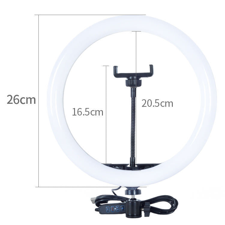 Mobile phone live fill light anchor beauty soft light flashing live triangle bracket light photo ring light