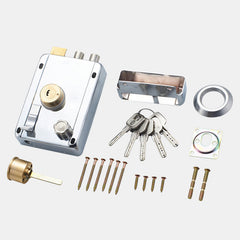 Stainless Steel Old-Fashioned Lock Wood Door Iron Lock