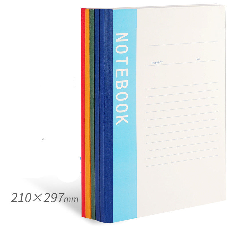 Notebook Simple College Students Use Notebook B5 Thickened A5 Diary Homework Exercise Book A4 Super Thick Business Work Record Office Supplies Stationery Soft Copy Wholesale