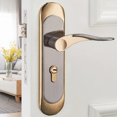 Aluminum Alloy Indoor Room Door Lock Simple Door Handle Handle Lock Hardware Lock