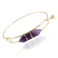 Bracelet Jewelry Fashion Geometric Shape Natural Gem Metal Bracelet Women