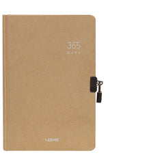 365 Days Locked Diary Hardcover Notebook A5 Note Book Schedule Book