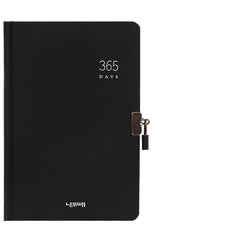 365 Days Locked Diary Hardcover Notebook A5 Note Book Schedule Book