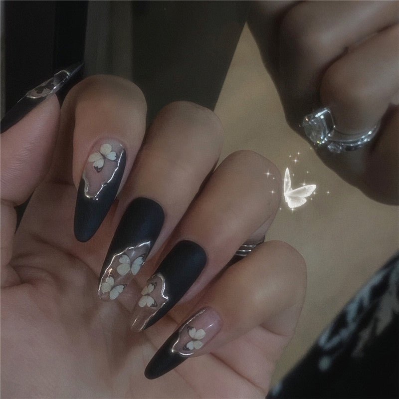 Dark Baroque Butterfly Wearing Nail