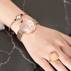 All-Match Shell Bracelet, Ring And Earring Combination 4-Piece Set