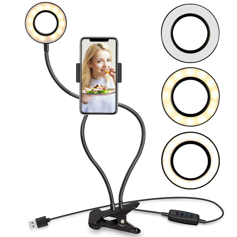 9CM Selfie Light Net Red Anchor Ring Light Bedside Clip