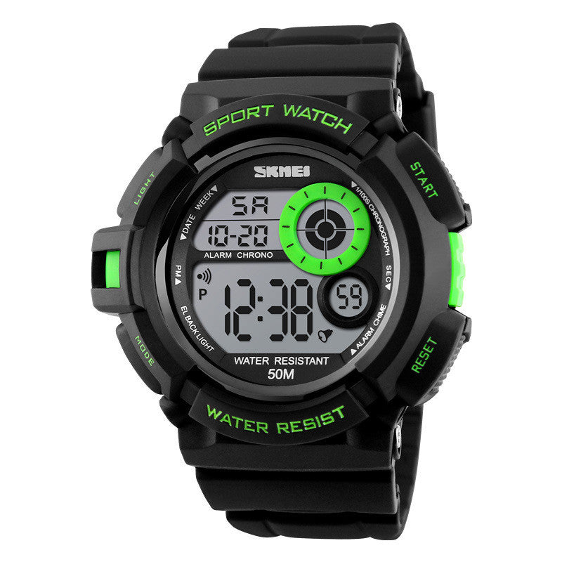 Time Beauty Multifunctional New Fashion Luminous Watch Men's Cool Waterproof Student Sports Electronic Watch