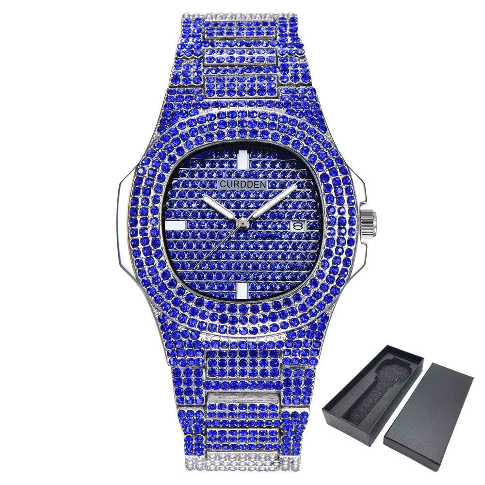 Dropshipping ICE-Out Bling Diamond Luxury Watch Men Gold Hi