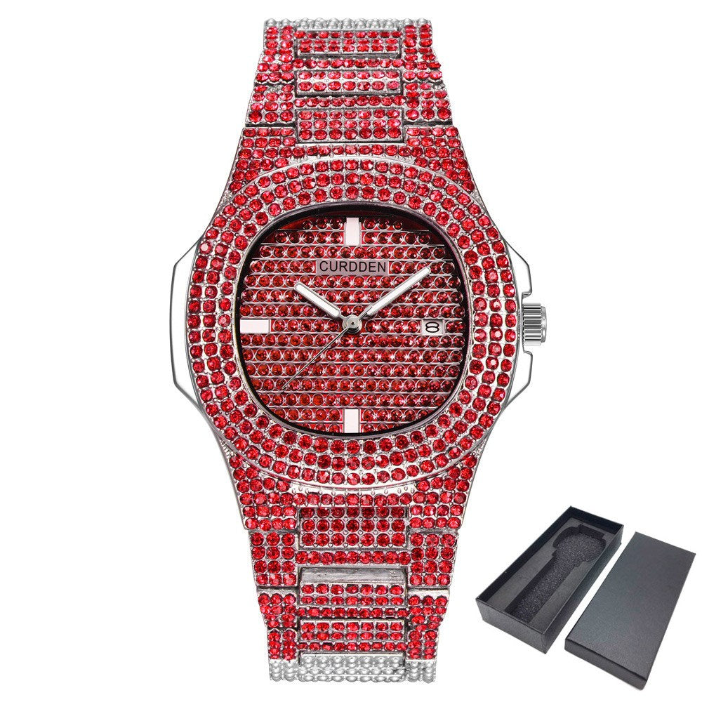 Dropshipping ICE-Out Bling Diamond Luxury Watch Men Gold Hi