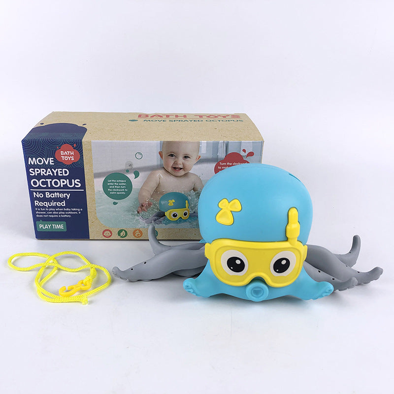 Bathing Bathtub Water Spring Floating Octopus Drag Walk Swim Land Crawl Girlfriend Children Funny Beach Toys