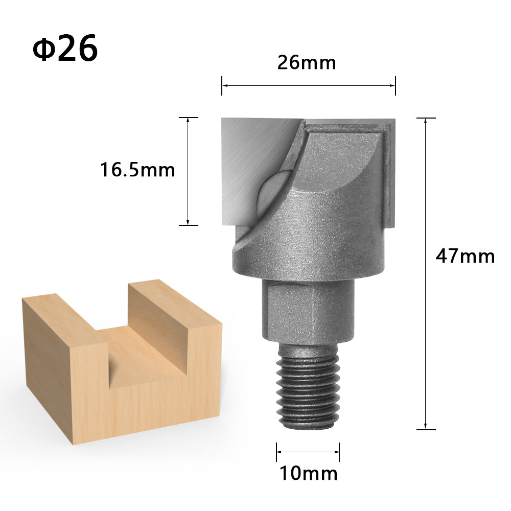 Threaded Spiral Clear Knife Wooden Door Lock Hole Carpenter Lock Slot