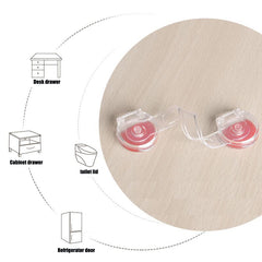 Baby Anti-opening Cabinet Door Transparent Safety Lock