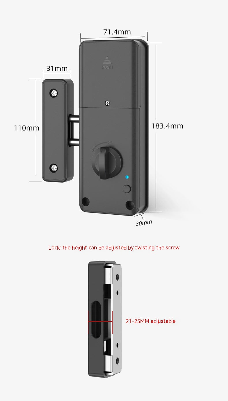 Punch-free Invisible Door Lock Smart Card Swiping