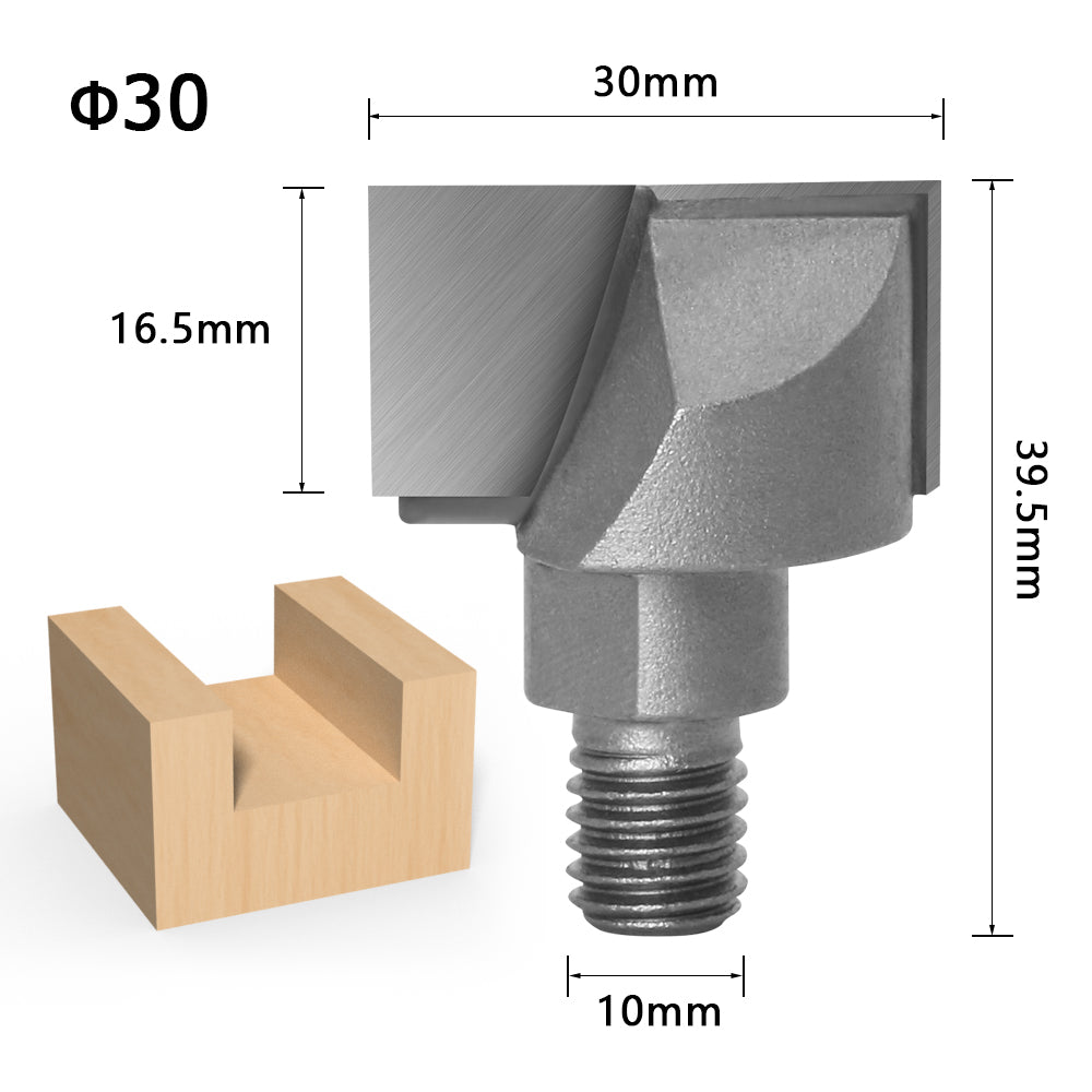 Threaded Spiral Clear Knife Wooden Door Lock Hole Carpenter Lock Slot