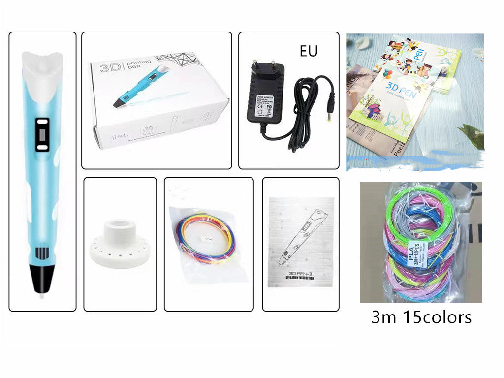 Children's 3d Printing Pen Three-dimensional Brush Toy Set