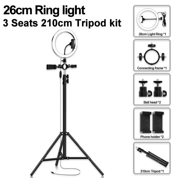 Compatible with Apple, led tripod multi-position fill light