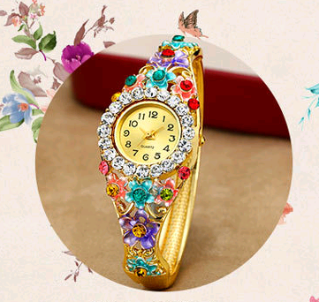 Fashion female student bracelet watch ladies watch fashion watch quartz bracelet female table diamond jewelry watch