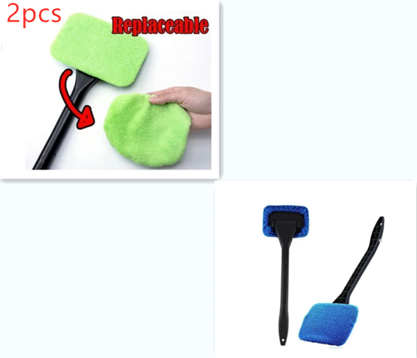 Car Window Pivoting Microfiber Cleaner Auto Window Cleaner