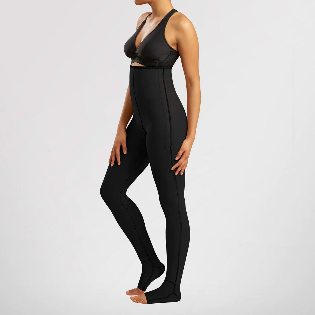 LIPEDEMA POST-SURGICAL GIRDLE WITH FLEXFIT COMFORT ANKLE™ | 17-20 MMHG | MISSY SIZING - STYLE NO. LGLFM