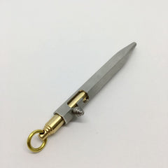 Six-sided stainless steel brass pen