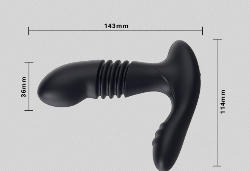 Men's Telescopic Prostate Butt Plug Vibrator