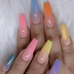 Candy Color Finished Nail Art