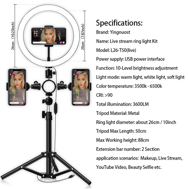 Compatible with Apple, led tripod multi-position fill light