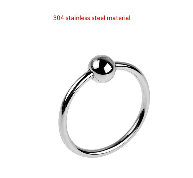 Toy Supplies Metal Horseshoe Ring Single Bead Ring