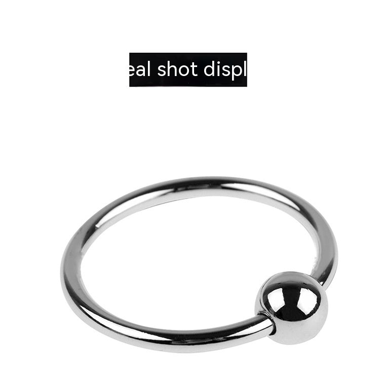 Toy Supplies Metal Horseshoe Ring Single Bead Ring