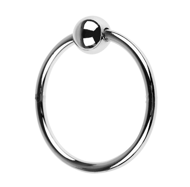 Toy Supplies Metal Horseshoe Ring Single Bead Ring