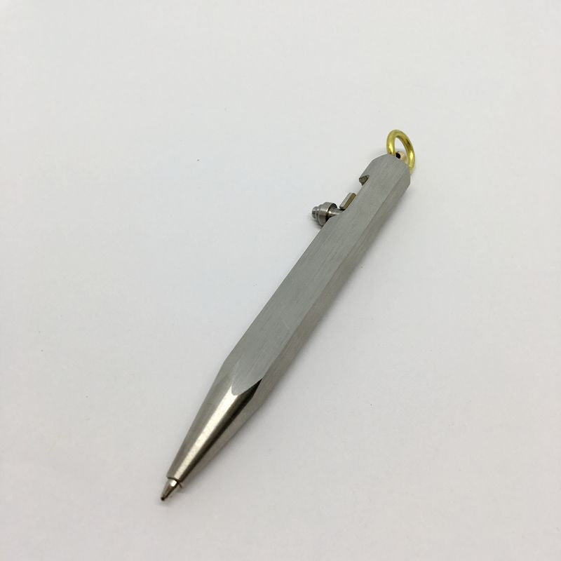 Six-sided stainless steel brass pen