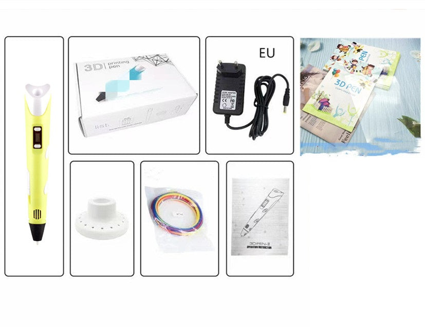 Children's 3d Printing Pen Three-dimensional Brush Toy Set