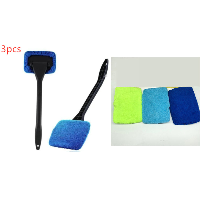 Car Window Pivoting Microfiber Cleaner Auto Window Cleaner