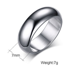 Light body titanium steel ring