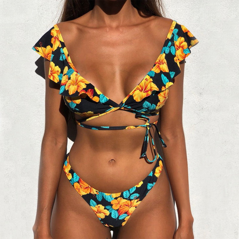 Brief wavy bikini